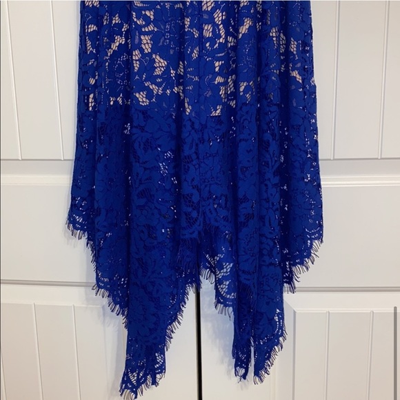 Lulus One Wish Royal Blue Lace Midi Dress - Picture 8 of 11